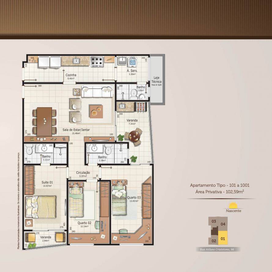 Apartamento à venda com 3 quartos, 102m² - Foto 21