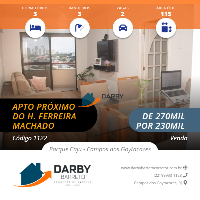 Apartamento à venda com 3 quartos, 115m² - Foto 1