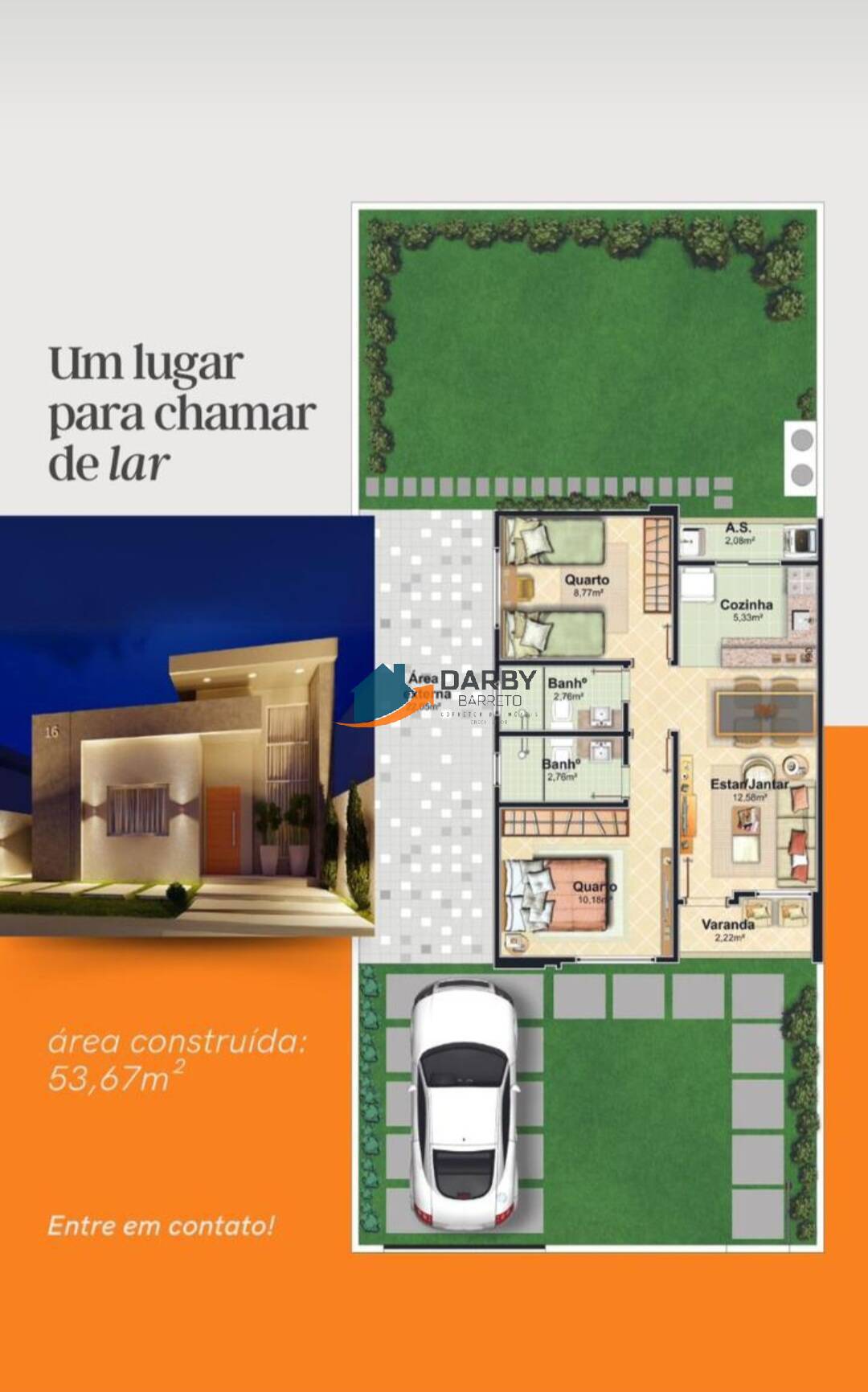 Casa à venda com 2 quartos, 53m² - Foto 2